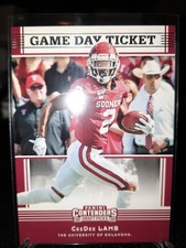 2020 Panini Contenders Draft Picks Game Day Ticket RC CeeDee Lamb Sooners #6 b16