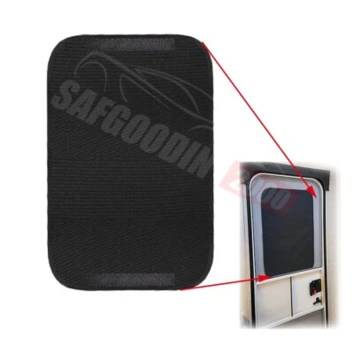 RV Camper Trailer Travel Door Window Blind Privacy Sun Shade Cover 64*41cm Black — 第 1/4 张图片