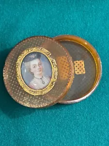 Snuff box antique with miniature, tabacchiera con miniatura,tabakdose - Foto 1 di 5