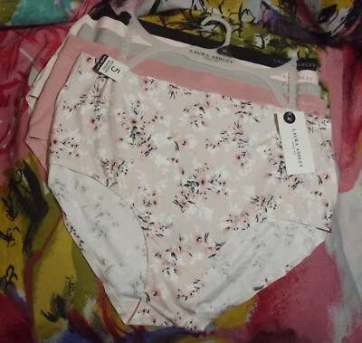 5 BRAGAS NUEVAS LAURA ASHLEY LS4063 5PKEG MF SUPER SUAVES NO SHOW XL Foto 1 de 2