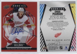 2022-23 Upper Deck Allure Rookies Red Rainbow Chase Pearson #147 Rookie Auto RC