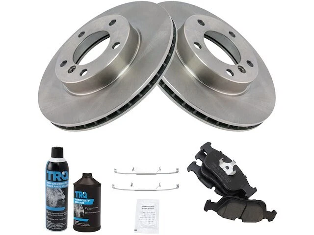 Kit de pastillas de freno delanteras y rotor TRQ 92WK25Y para BMW 325is 1992-1995 Foto 1 de 1