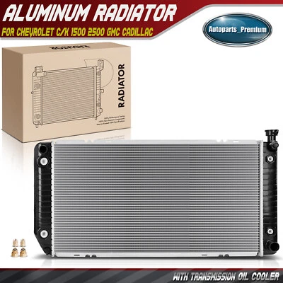 Radiator with Oil Cooler for Chevrolet C/K 1500 1988-1999 2500 3500 GMC Cadillac - Image 1 of 4