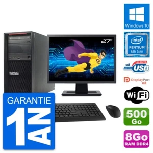 PC tour LENOVO P310 Bildschirm 27 " Pentium G4400 RAM 8Go Disc 500Go Windows 10 - Bild 1 von 8