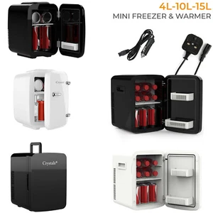 12V AC/DC CAR CAMPING PORTABLE TRAVEL WARMER & COOLER BOX MINI FRIDGE -4/10/15L - Picture 1 of 40