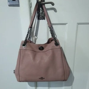 Coach Pebble Leather Shoulder Bag - Picture 1 of 12