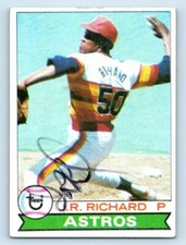 1979 Topps #590 J.R. Richard Signed Card NM