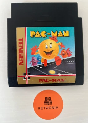 Pac-Man Nintendo Nes Game Cart  Tengen NTSC Version Fully Cleaned & Tested - Image 1 of 3