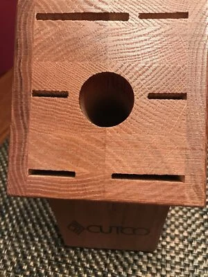 CUTCO Juego de Galera Bloque #1743 7 Ranuras Acabado Roble Miel Bloque EE. UU. Foto 1 de 4