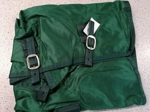 Fahrfliegendecke Fliegendecke mit Halsteil  Fahrpferd Geschirr Kutsche grün - Picture 1 of 3