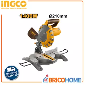 TRONCATRICE PER LEGNO DISCO 210MM 1400W - BMS14002 INGCO - Foto 1 di 1