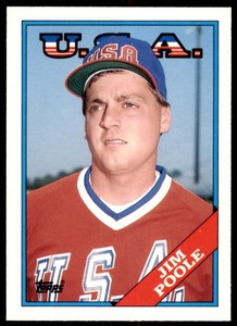 1988 TOPPS TRADED JIM POOLE USA #88T