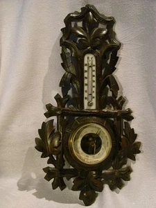BARÓMETRO ESTILO JUVENIL ALREDEDOR DE 1910 I.J.TEXIERE KJÖBENHAVN - Imagen 1 de 1