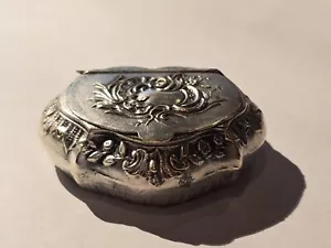petite boite pillulier metal argenté - Foto 1 di 9