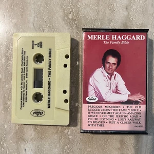 Cassette Merle Haggard The Family Bible 1985 Capitol Records Tested - Picture 1 of 2