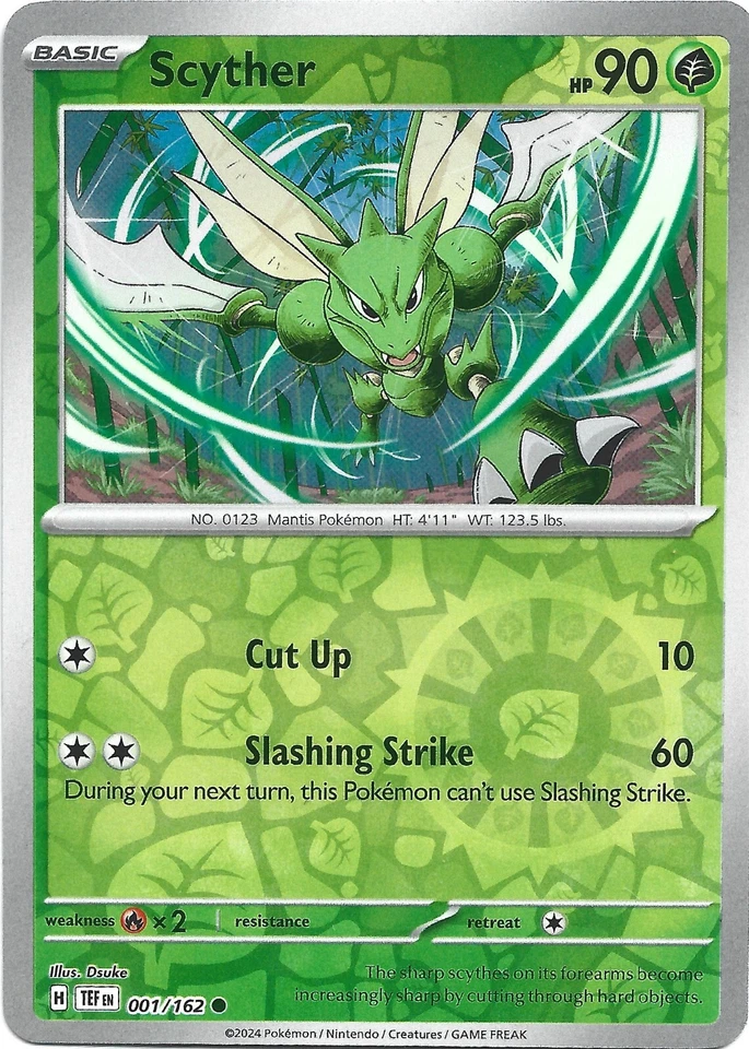 Scyther 001/162 Sv05: Temporal Forces Reverse Holo - Image 1 of 1