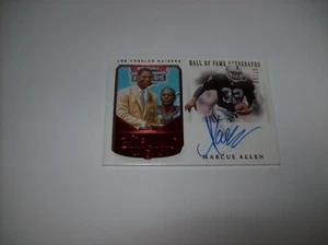 2021 Panini Flawless Marcus Allen On Card Hall Of Fame Auto # 7/10 SP Free Ship - Picture 1 of 5