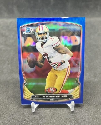 Colin Kaepernick - 49ers - 2014 Bowman Chrome Blue Refractor #/199! No.29 - Image 1 of 2