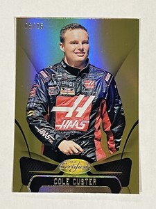 NASCAR-2018 CERTIFIED RARE GOLD 25 COLE CUSTER RACING NICE CARD