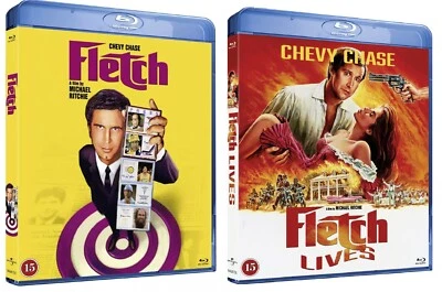 Fletch (1985) and Fletch Lives (1989) Blu-Ray Bundle BRAND NEW (USA Compatible) - Image 1 of 2