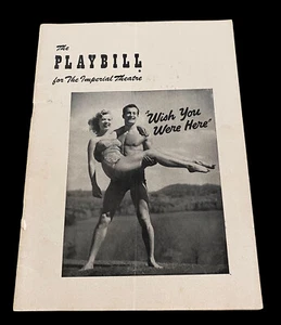 April 6, 1953 playbill wish you were here the imperial theatre - Picture 1 of 10