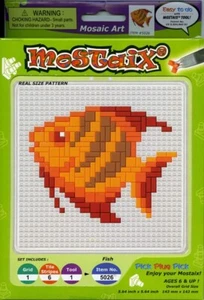 Mostaix Pez Mosaico Arte Azulejos Artesanía Kit Bloque Puzzle Serie Azul Edad 3+ NUEVO - Imagen 1 de 7
