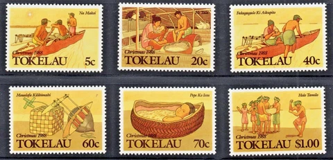 Tokelau (1988) - Scott # 157 - 162,  MNH Cover