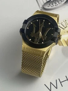 Maserati Potenza (R8853108006) Men's Gold Analog Quartz Watch - Picture 1 of 8