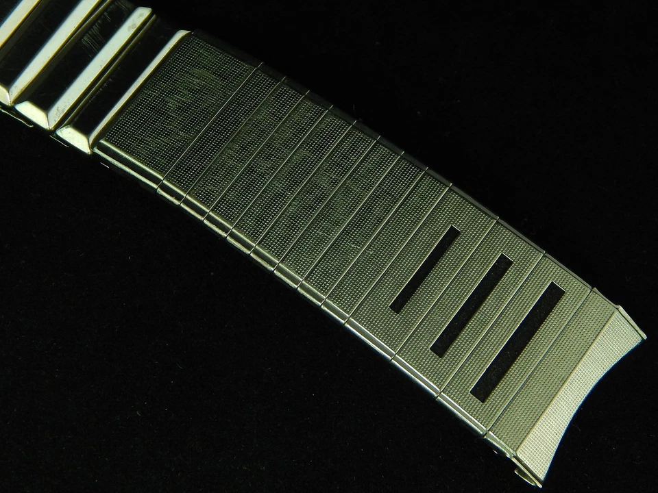 Correa de reloj vintage de acero inoxidable con expansión central Admiral 17,5 mm 11/16 pulgadas Foto 1 de 1