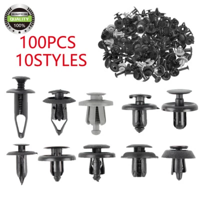 Juego de 100 clips de sujeción de guardabarros de parachoques para Pontiac G3 Grand Prix Matiz Montana Foto 1 de 4