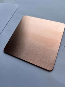 COPPER Heat Diffuser Defrost PLATE Gas Hob Electric Cooker ROUNDED Corners 3mm - Picture 1 of 6