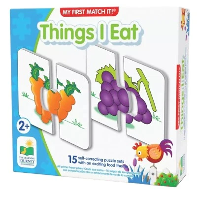 Match It Toddler Puzzle Self-Correcting Puzzle Sets - Things I Eat - Ages 2+ - Image 1 of 4