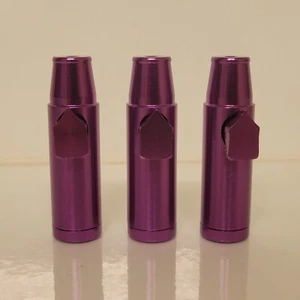3 Pcs PINK Portable 2” Anodized Aluminum Bullet Style For Spice and Sweetener - Picture 1 of 2