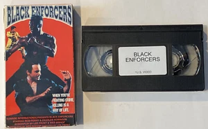 Black Enforcers Vhs 1993 Gem Films Martial Arts movie People’s army declared war - Picture 1 of 9