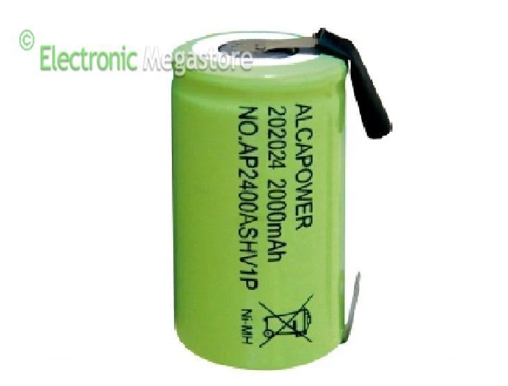 EXTRACELL - ALCAPOWER - JOIN ALPHA - SKB BATTERIA RICARICABILE NI-MH 4/5SC 1,2V 2000mAh 22,1x33,6mm A SALDARE AP2400S4CHV