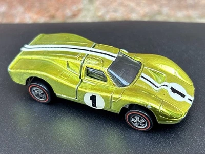 Hot Wheels Redline Ford Mark IV | MKIV - Lime US w/Stripes - Bright - Image 1 of 4