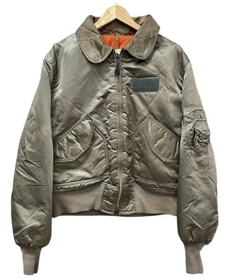 Corinth MFG Co. de colección Chaqueta Bomber Flight Calce Cuadrado Talla Grande Desteñida Verde Foto 1 de 4