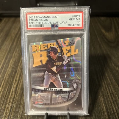2023 Bowman’s Best Ethan Salas Reel To Reel Die Cut Lava /50 - Image 1 of 2