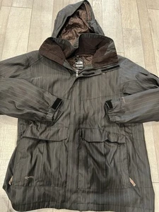 Rara Chaqueta North Face Cryptic Para Hombres L Con Capucha Marrón Hyvent Recco Esquí Snowboard - Imagen 1 de 11