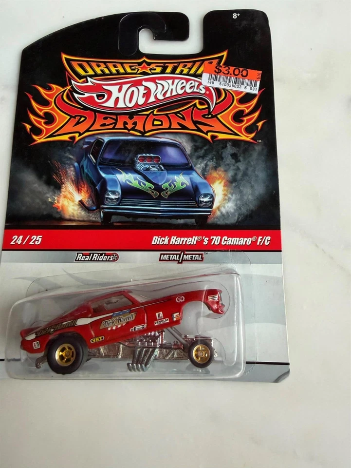 Hot Wheels 2010 Drag Strip Demons 24/25 Dick Harrell's '70 Camaro Funny Car F59 - Image 1 of 1
