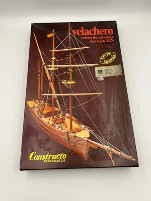 Vintage Constructo Boot Segelboot  Modellbausatz Holz Ovp Unbenutzt 1:120 (k390) - Bild 1 von 4