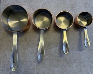 MIU Copper Plated Exterior Measuring Cups Stainless Steel - Picture 1 of 6