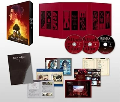 Attack on Titan The Final Season Vol.3 Blu-ray (No Extras) F/S w/Tracking# Japan - Image 1 of 3