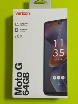 Verizon Prepaid Motorola Moto G 2025 XT2513V 6.7" 50MP 64GB Blue, New Sealed - Image 1 of 2