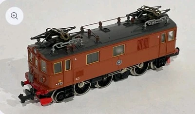FLEISCHMANN 7368 LOCOMOTORA ELÉCTRICA VINTAGE SUECIA DU-2 SJ CAJA ESCALA-N 1/160 - Imagen 1 de 4