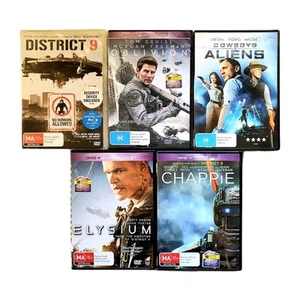 District 9 Bundle DVD 5 x Films, Scifi, Oblivion, Cowboys, Elysium, Chappie, R4 - Picture 1 of 20