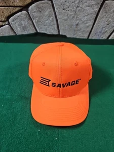 Gorra Savage Firearms / Snapback / Logotipos Bordados Naranja Negro / Nueva - Imagen 1 de 6