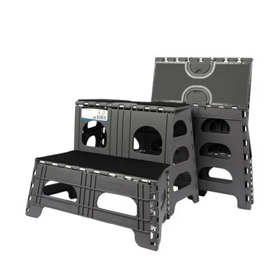 2 Step Folding Dog Stairs & Ramp for Your Pet - Indoor Outdoor Foldable Pet S... - Image 1 of 4