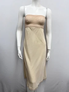 Vestido sin tirantes vintage Christian Dior con logotipo desnudo talla 34 XS - Imagen 1 de 11