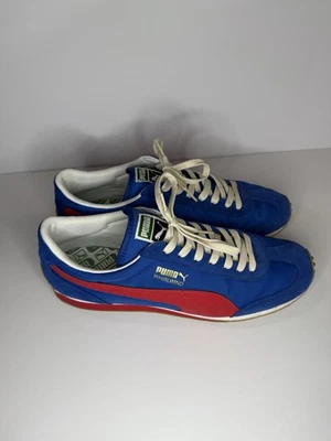 Size 14 - PUMA Whirlwind Blue/Red/White/Gum Soles 35129330 w/ clever little bag - Image 1 of 4